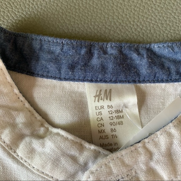 3/20$ NWT H&M linen/cotton shirt - Picture 3 of 7